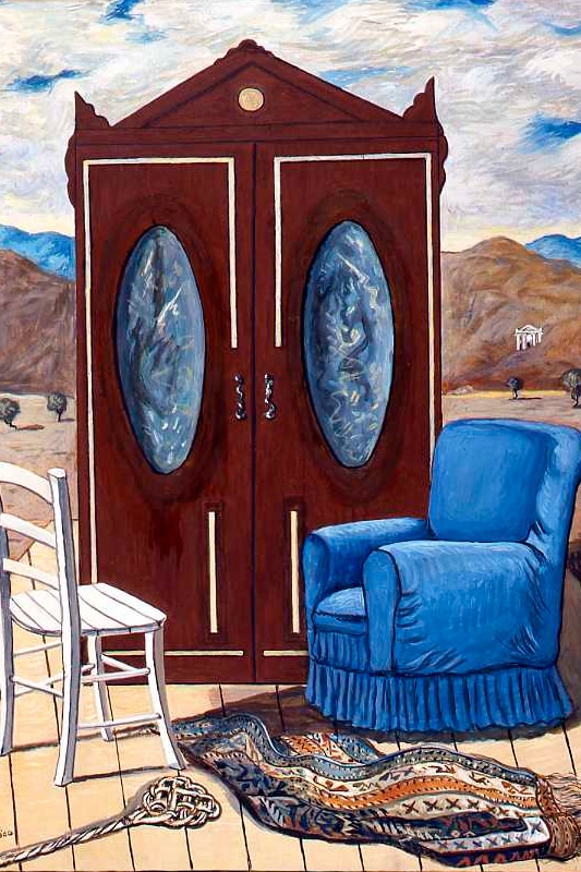 Giorgio de Chirico, Mobili nella valle, anni Settanta, Fondazione Giorgio e Isa de Chirico – Inv. 32
